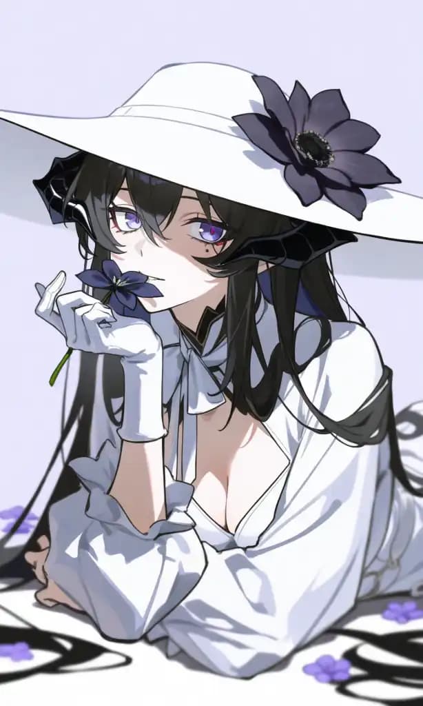 Black flower