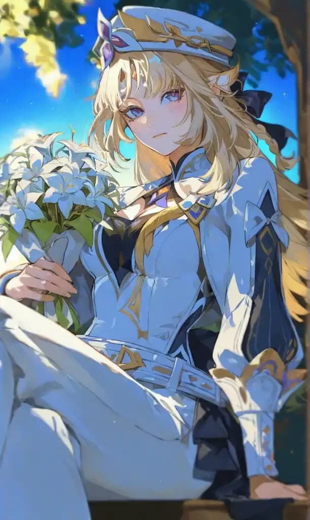 Holding Flower