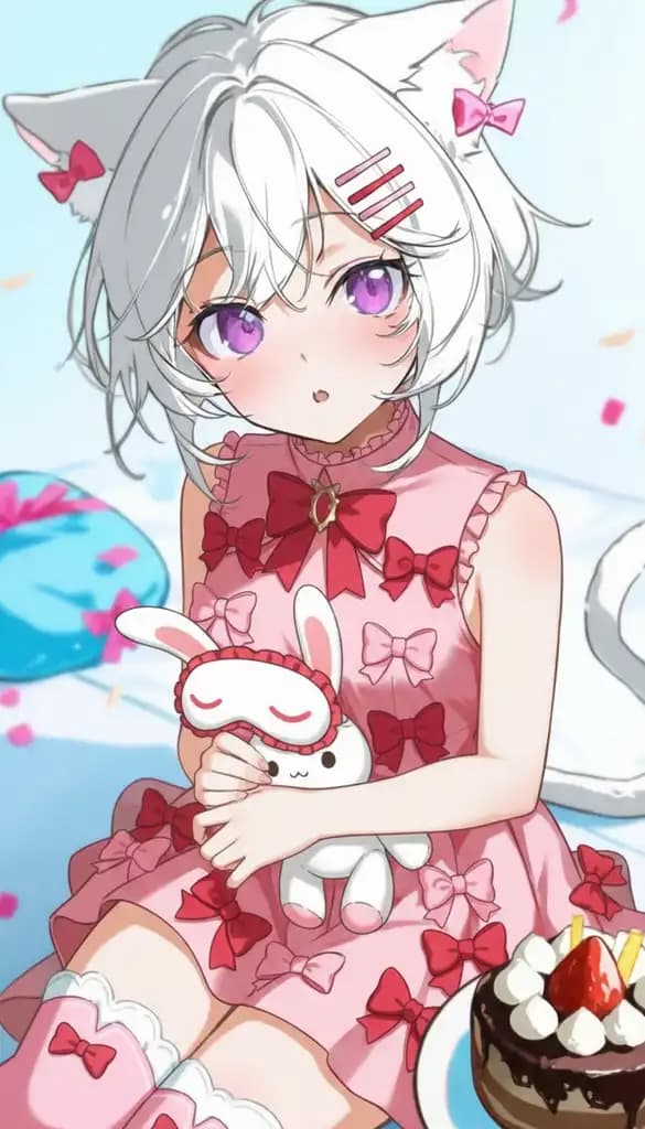 Pink rabbit