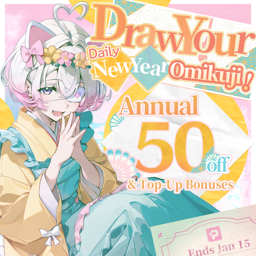 PixAI New Year Fortune Festival – Draw Your Daily New Year Omikuji!
