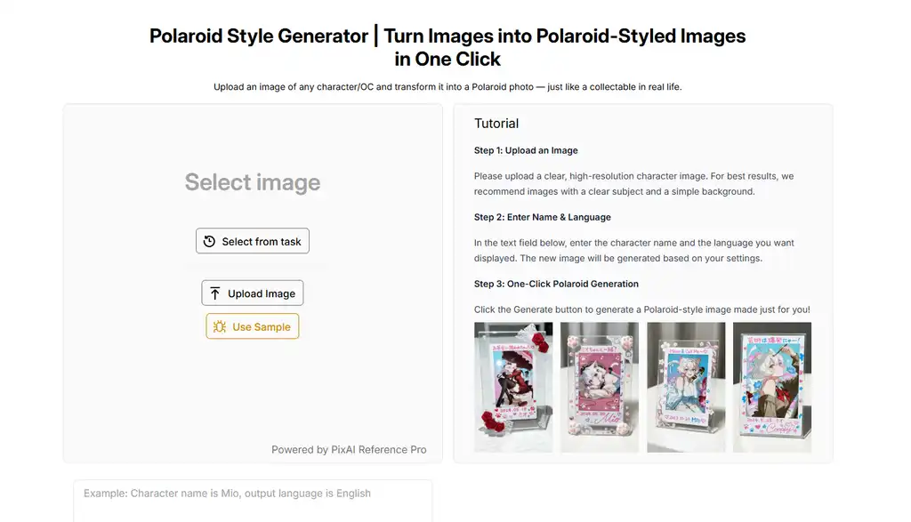 📸 Now live: Polaroid AI Generator