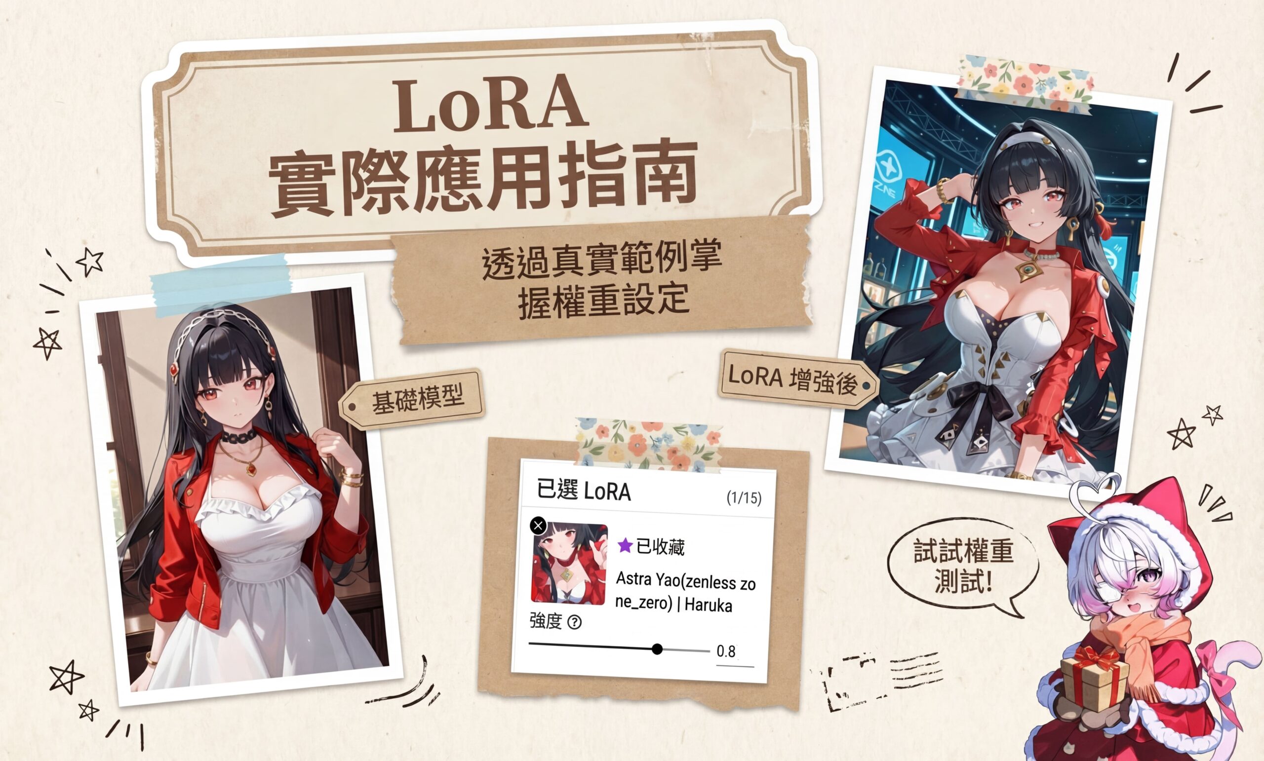 LoRA 實戰應用指南：掌握權重設定與進階技巧