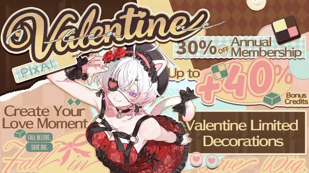 💖 PixAI Valentine Special: Choose Your Love Story
