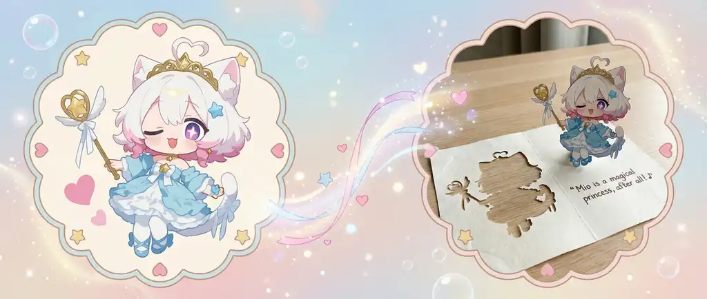 ✨ 新功能上線 | PixAI人物剪紙生成器