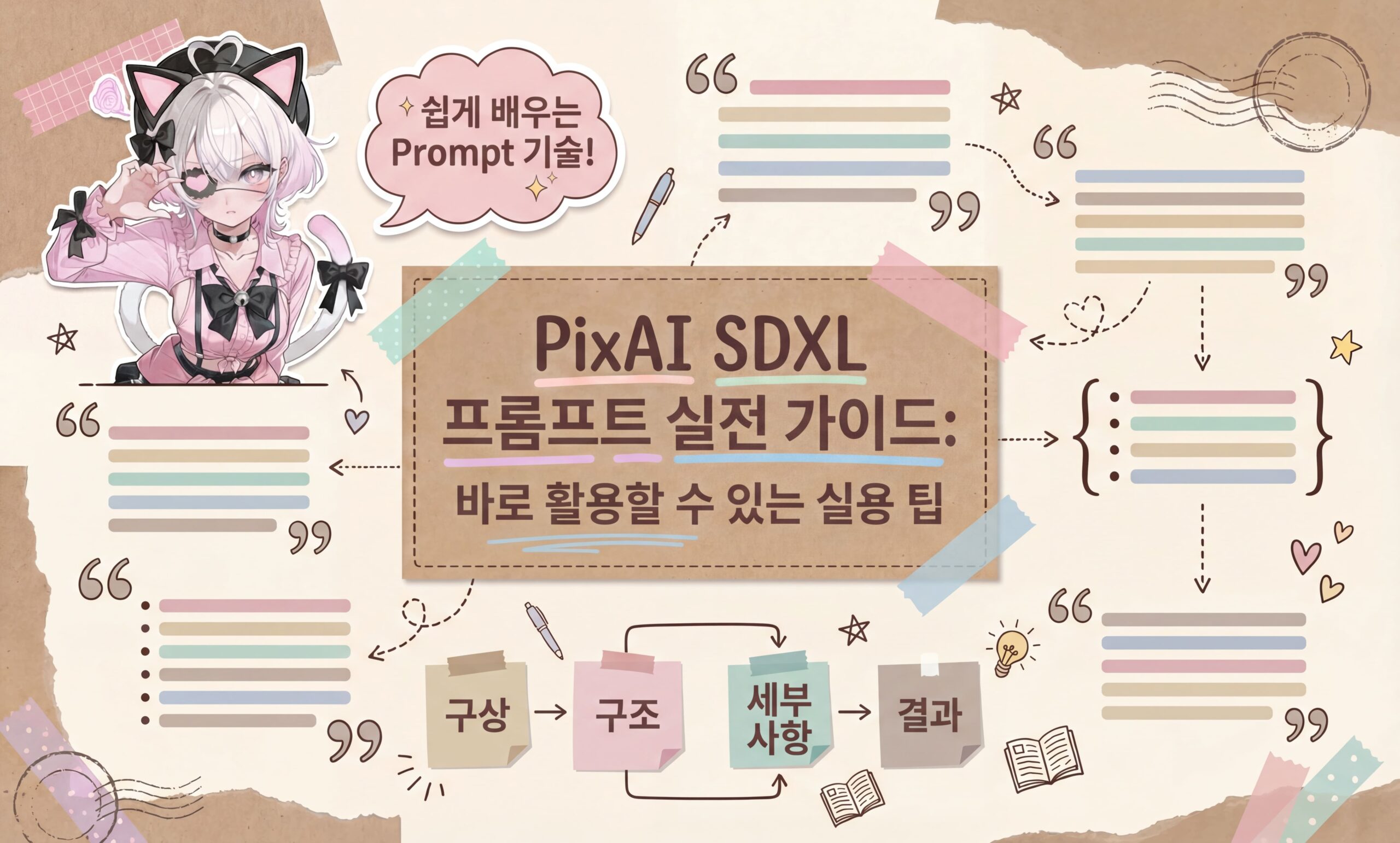 PixAI SDXL 프롬프트 실전 가이드: 바로 활용할 수 있는 실용 팁